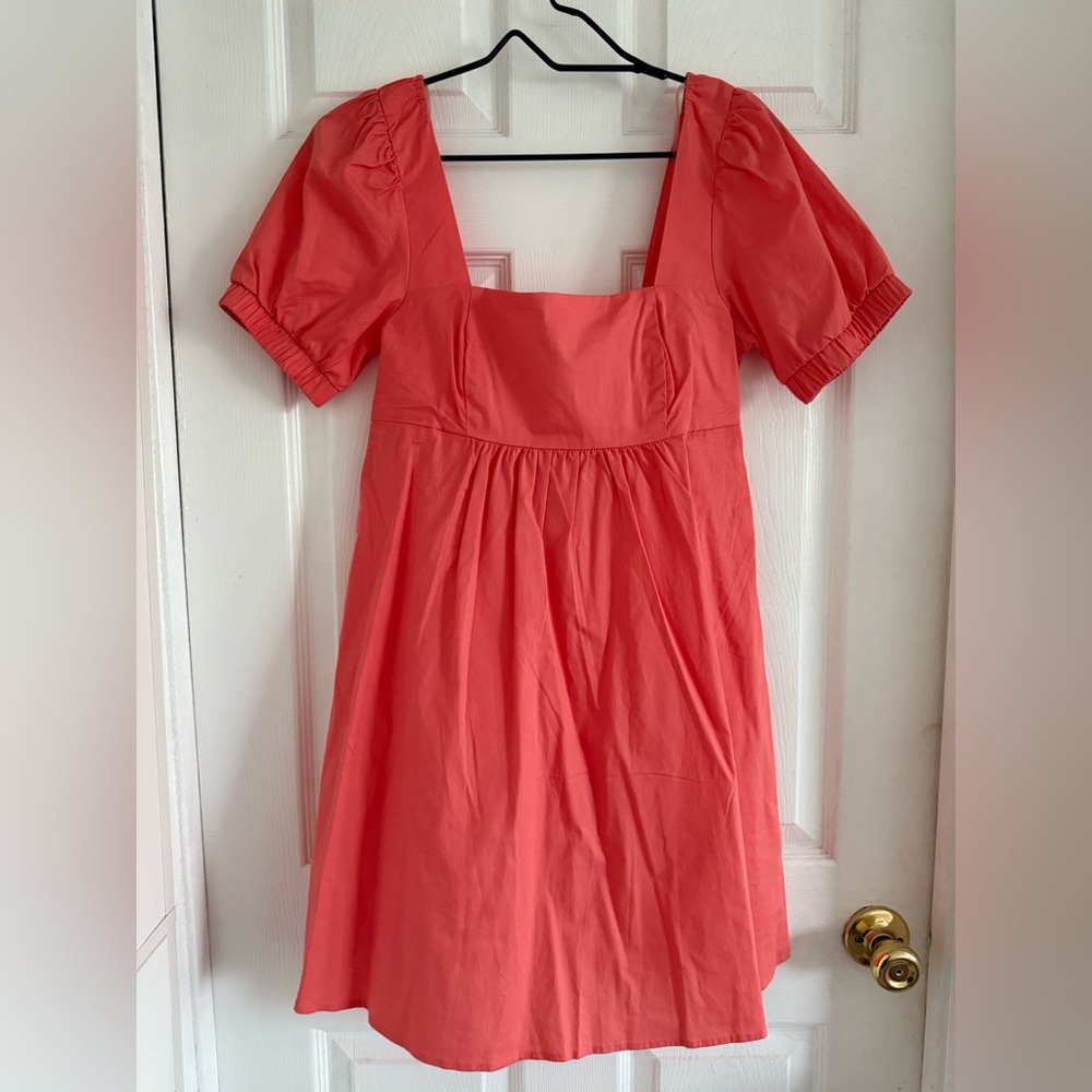 NWT WILD FABLE Puff Sleeve Babydoll Sun Dress
Coral Pastel - XS